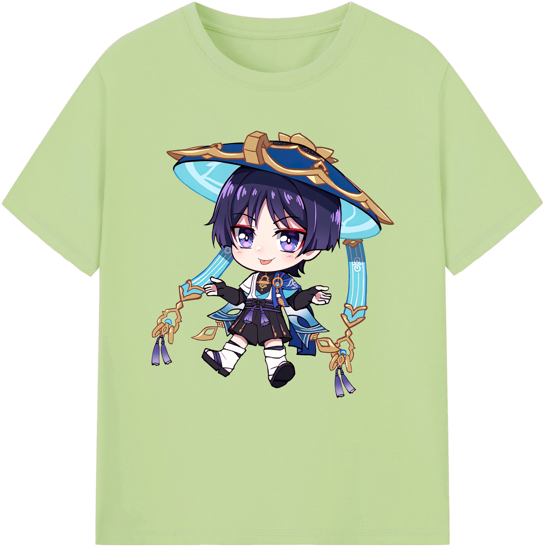 げんし神 さんペい genshin Sanpei 綿100％半袖Tシャツ（フロントプリント）